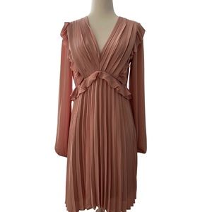 Express NWT Deep V Ruffle Dress